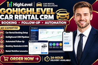 setup gohighlevel car rental booking CRM highlevel followup highlevel automation
