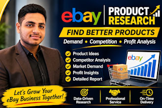do ebay product research and product hunting