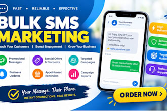 send bulk SMS marketing, text message campaigns, SMS blast and promotions