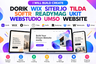 build create dorik wix siter io tilda softr readymag ukit webstudio umso website
