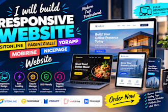 build responsive sitonline paginegialle yorapp mobirise nicepage website