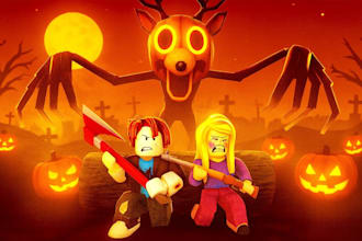 do roblox horror game, roblox hallowen game, survival game 99night in the forest