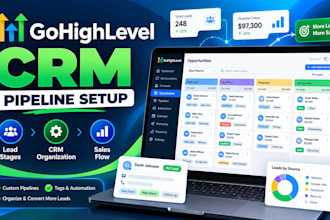 set up gohighlevel CRM pipelines and lead management