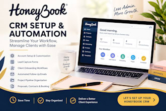 set up and automate your honeybook CRM