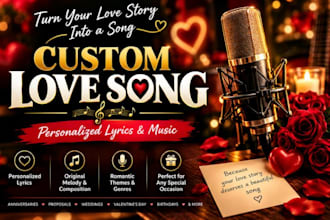 create a magical personalized love song for you special someone
