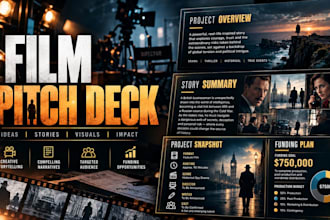 create a stunning pitch deck presentation for your film and TV shows