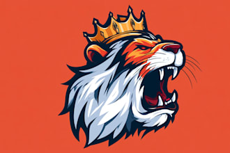 make professional custom mascot logo for businesses and brands