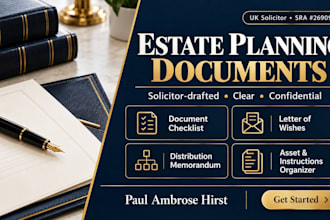 create an estate planning document checklist