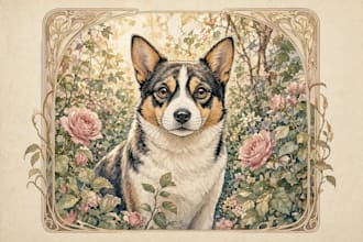 paint your animal photo into an original watercolor artwork
