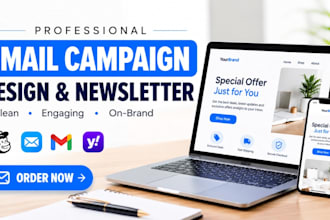 design professional email newsletters and campaigns