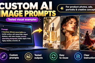 create custom ai image prompts with tested visual examples
