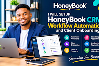 setup honeybook CRM workflow automation and client onboarding