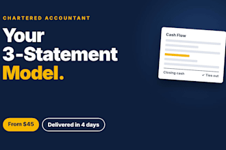 build a 3 statement financial model for your business