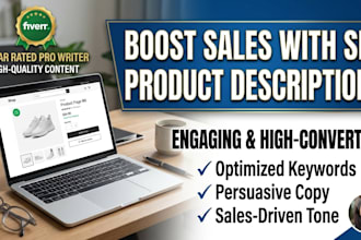 write engaging e commerce product descriptions and SEO content