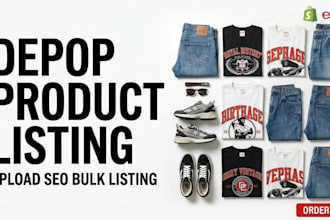 upload depop products and optimize clothing listings with SEO