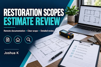 prepare restoration scopes of work and review estimates