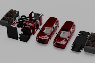 design custom 3d printable car parts from photos or measurements