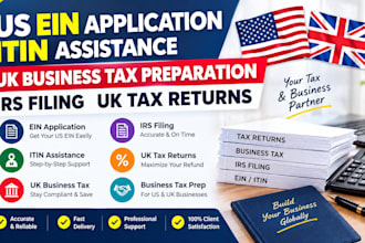 us ein application itin assistance UK business tax preparation irs filing UK tax