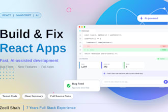 fix react bugs and errors with ai
