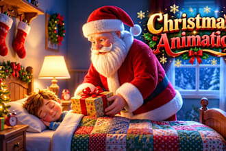 create christmas animation video, halloween, horror, commercials ai ads video