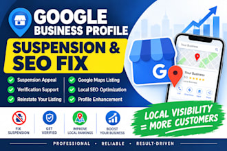 fix gmb suspension verification appeal reinstate local listings seo optimization