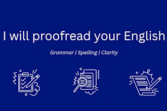 proofread and correct your english essays and documents