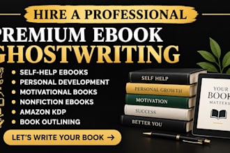 ghostwrite your self help ebook or personal development book for KDP