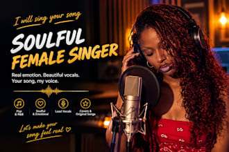 sing your song as a soulful female singer