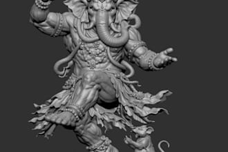 sculpt 3d model character dnd, action figure, toys for 3d printing