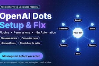 setup openai dots, chatgpt agent, ai agent, fix dots plugins, fix n8n automation