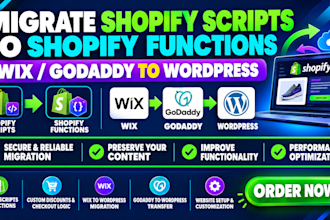 migrate shopify scripts to shopify functions transfer wix godaddy to wordpress