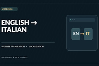 translate your wordpress website from english to italian