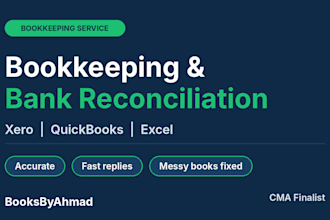 do bookkeeping and bank reconciliation for your business