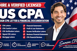 do CPA review CPA letter audit financial statement and CPA attestation letter