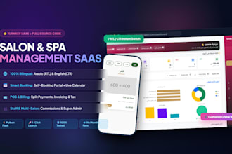 setup a complete salon booking and management saas platform