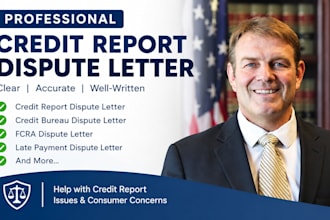 draft a personalized credit report dispute letter