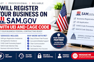 register your business on sam gov with uei and cage code