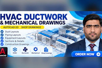create hvac ductwork and mechanical autocad drawings