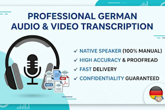 transcribe your german audio and video files professionally