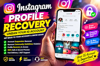 restore instagram page, ig profile unbanning issues