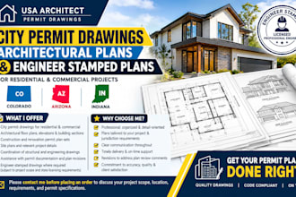 city permit drawings as USA architect for permit plan engineer stamp in co az in