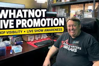 do whatnot promotion, whatnot shop live promotion for whatnot viewers and sales