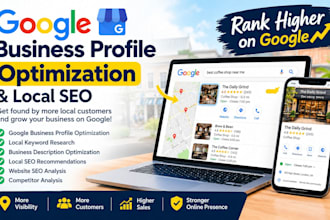 optimize google business profile, local SEO to rank higher