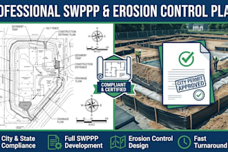 design swppp and erosion control plans for city permit