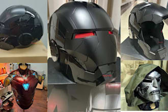 3d mask print and paint halloween mask anime mask 3d helmet and cosplay mask