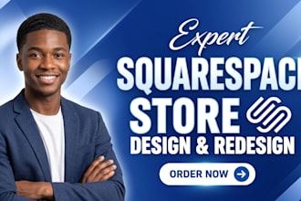 build squarespace website, design redesign squarespace store, squarespace store
