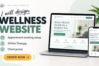 wellness website mental health website wellness appointment booking website