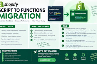 migrate shopify scripts to shopify functions and optimize checkout customization