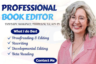 professionally proofread and edit your fiction novel