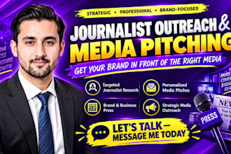 journalist outreach and media pitching for brands and business press coverage